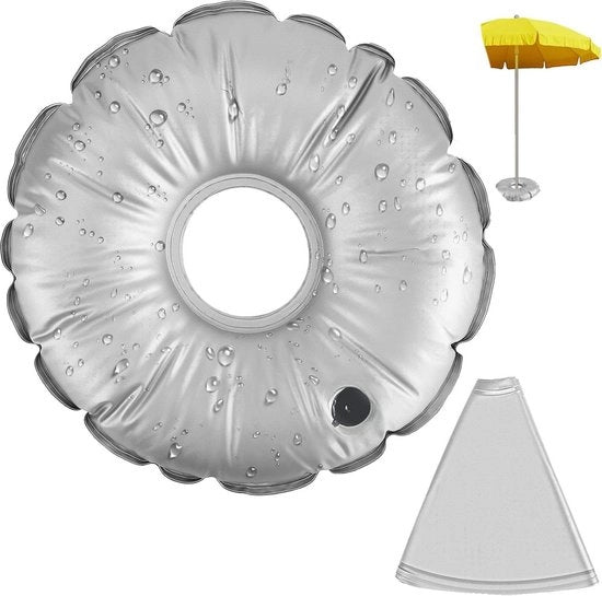 Zak per vela - piede di vela ripiegabile - sacchetto di peso rotondo per piede di vela - grigio - 177 pollici