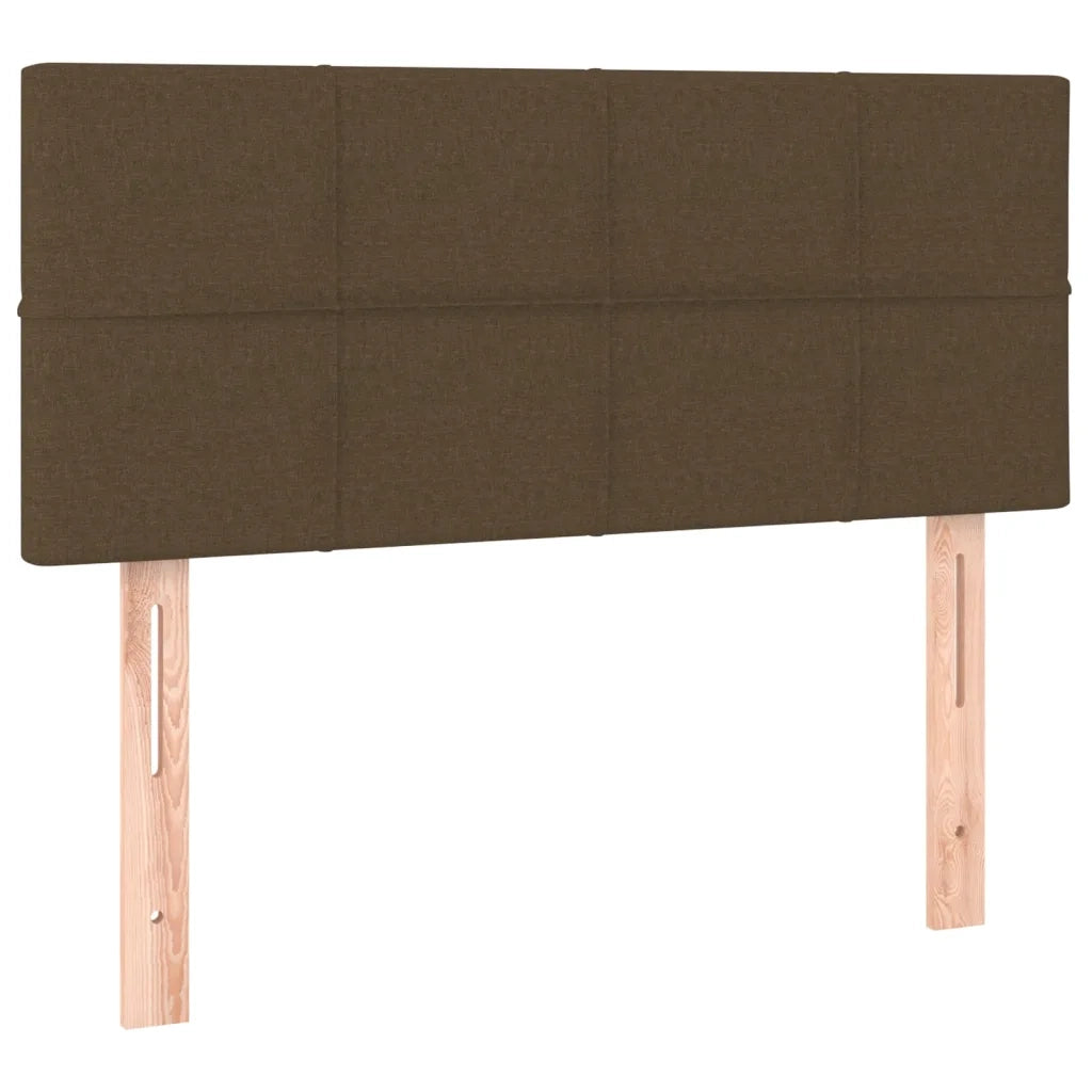 Giroletto a Molle con Materasso Marrone Scuro 100x200cm Tessuto 3129692