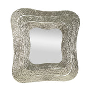 Specchio con Cornice VKH507, Argento, Metallo, 74x7x79 cm