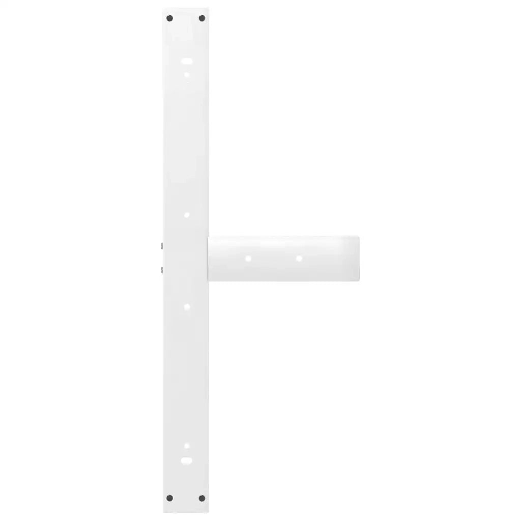 Gambe per tavolo da pranzo a forma di T 2 pz | Piede del tavolo bianche 90x35x(72-73) cm in acciaio