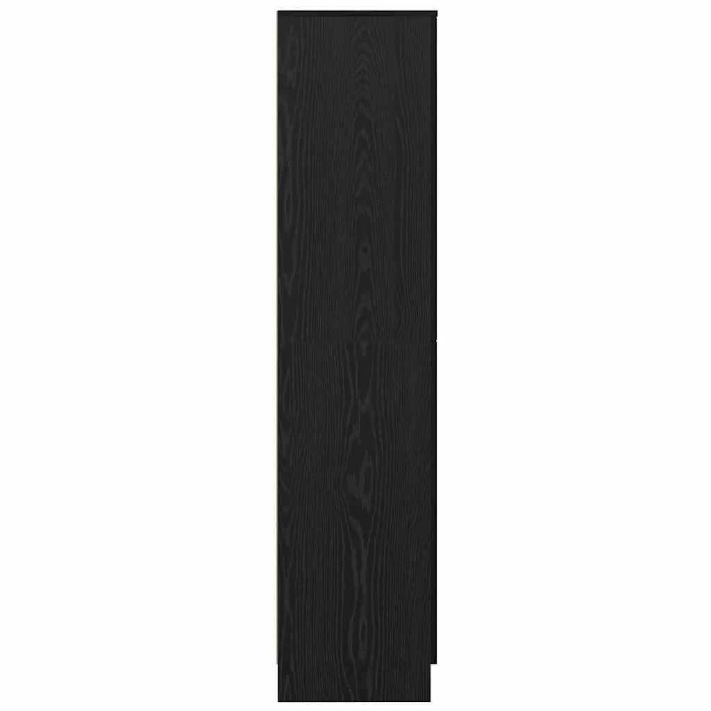 Credenza | Madia | Buffet da pranzo | Armadio da pranzo Rovere Nero 35 x 39 x 168 cm