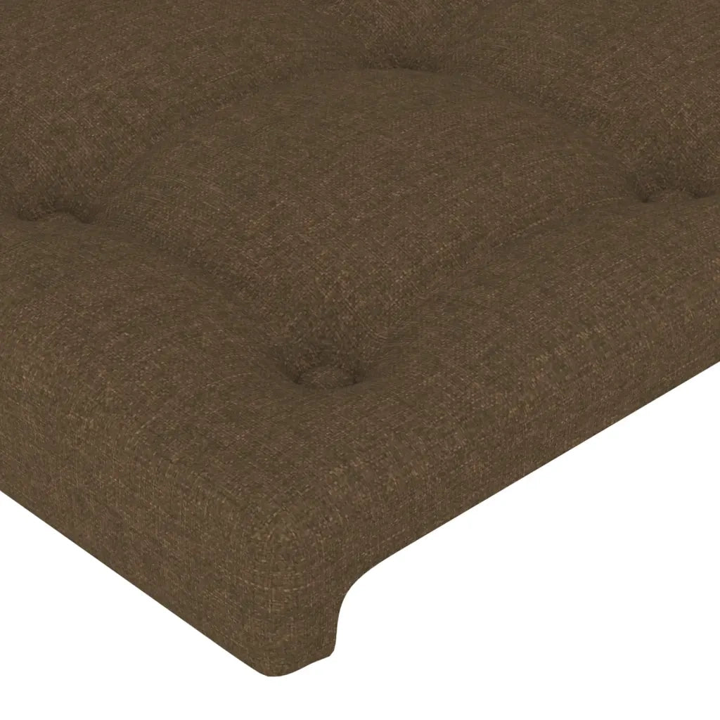 Giroletto senza Materasso Marrone Scuro 90x200 cm Tessuto 3125352