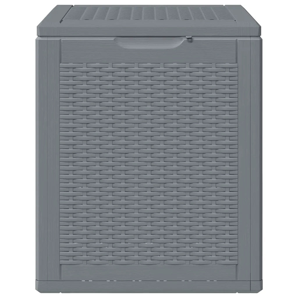 Contenitore da Giardino Grigio in Rattan PP 90 L CFW1502084