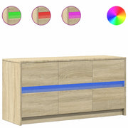 Mobile TV | Armadietto TV | Mobile Porta TV con LED Rovere Sonoma 100x34x50cm in Truciolato