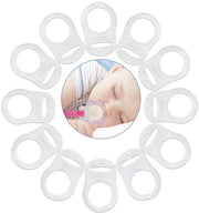 Set di 12 Clip di Silicone Translucidi per Bambini