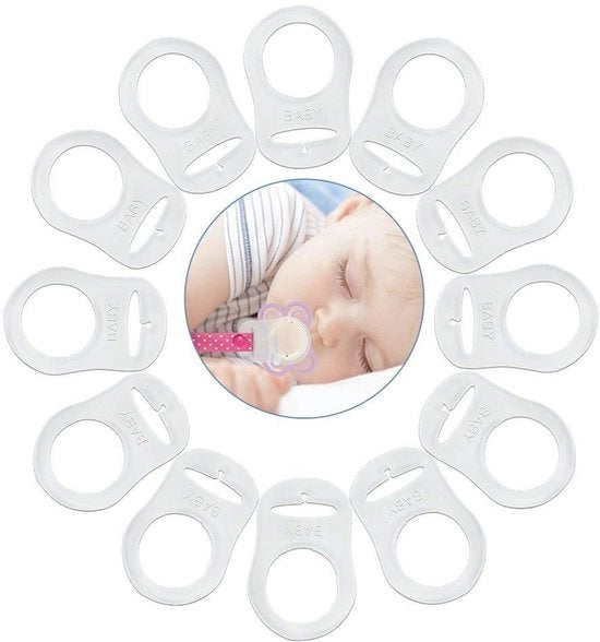 Set di 12 Clip di Silicone Translucidi per Bambini