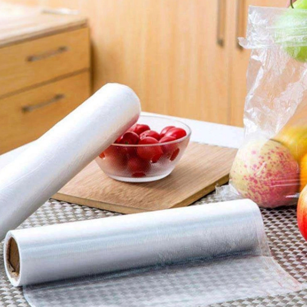 Trade Shop - Rotoli Sacchetti Freezer Per Alimenti 300 Sacchi Congelatore Frigo 28x42cm Gelo -