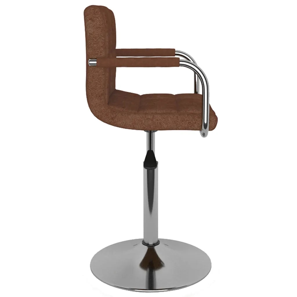 Sgabello da Bar Marrone in Tessuto 334546