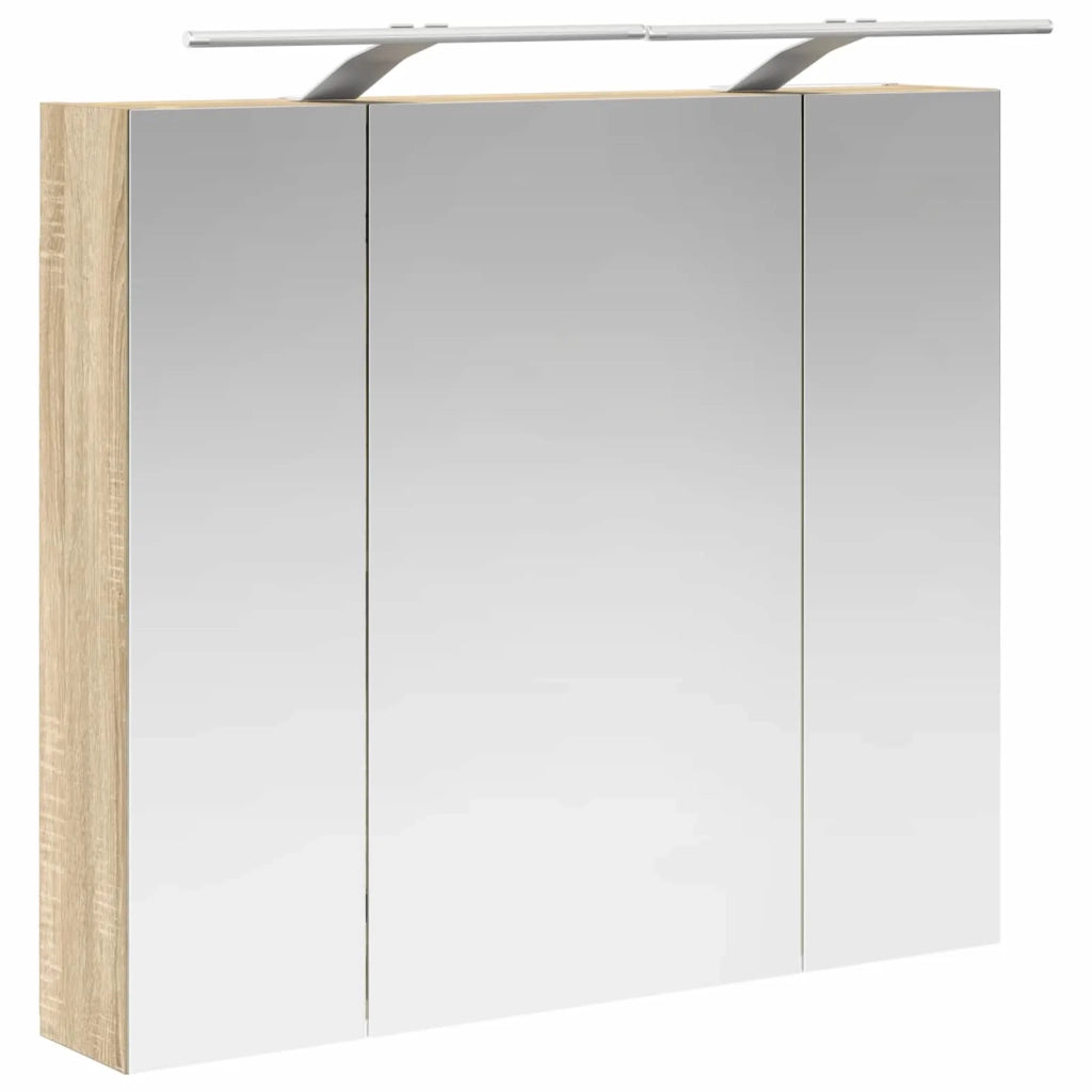 Mobiletto per specchio da bagno Rovere Sonoma 80 x 14.5 x 70 cm 889113