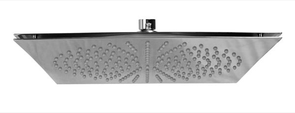 SOFFIONE FLAT QUADRO BIANCHI cromo