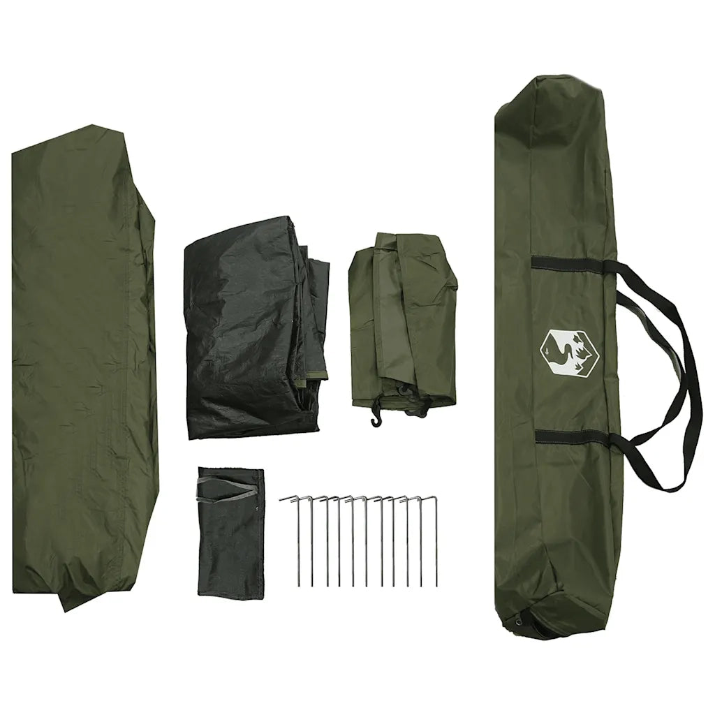Tenda da Pesca 4 Persone Verde Oliva a Rilascio Rapido