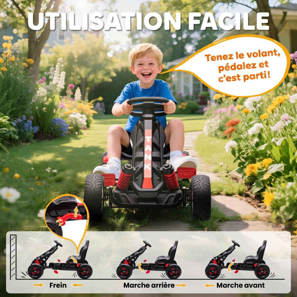 Kart a Pedali per Bambini ¨C zephmum ¨C Rosso