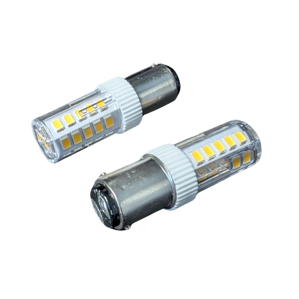 2 Pezzi Lampada Led Barca BA15D Bianco Freddo 6000K 12V 24V 4W