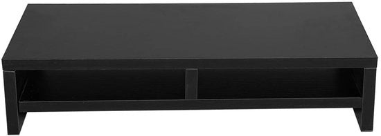 Piastra per televisore LCD - Elevazione monitor - Allevia la tensione cervicale - In legno - Organizzazione del tavolo - Spaziale - Adatto per ufficio - 55 x 20...