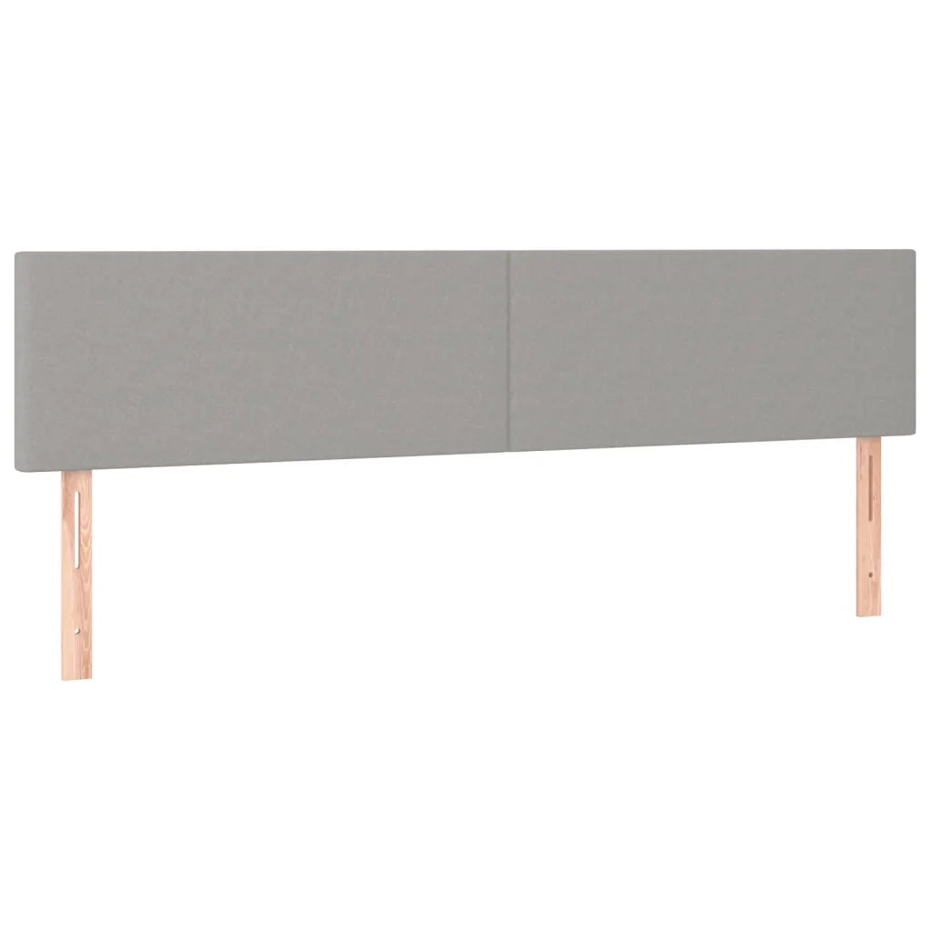Letto a Molle Materasso e LED Grigio Chiaro 180x200 cm Tessuto 3133573