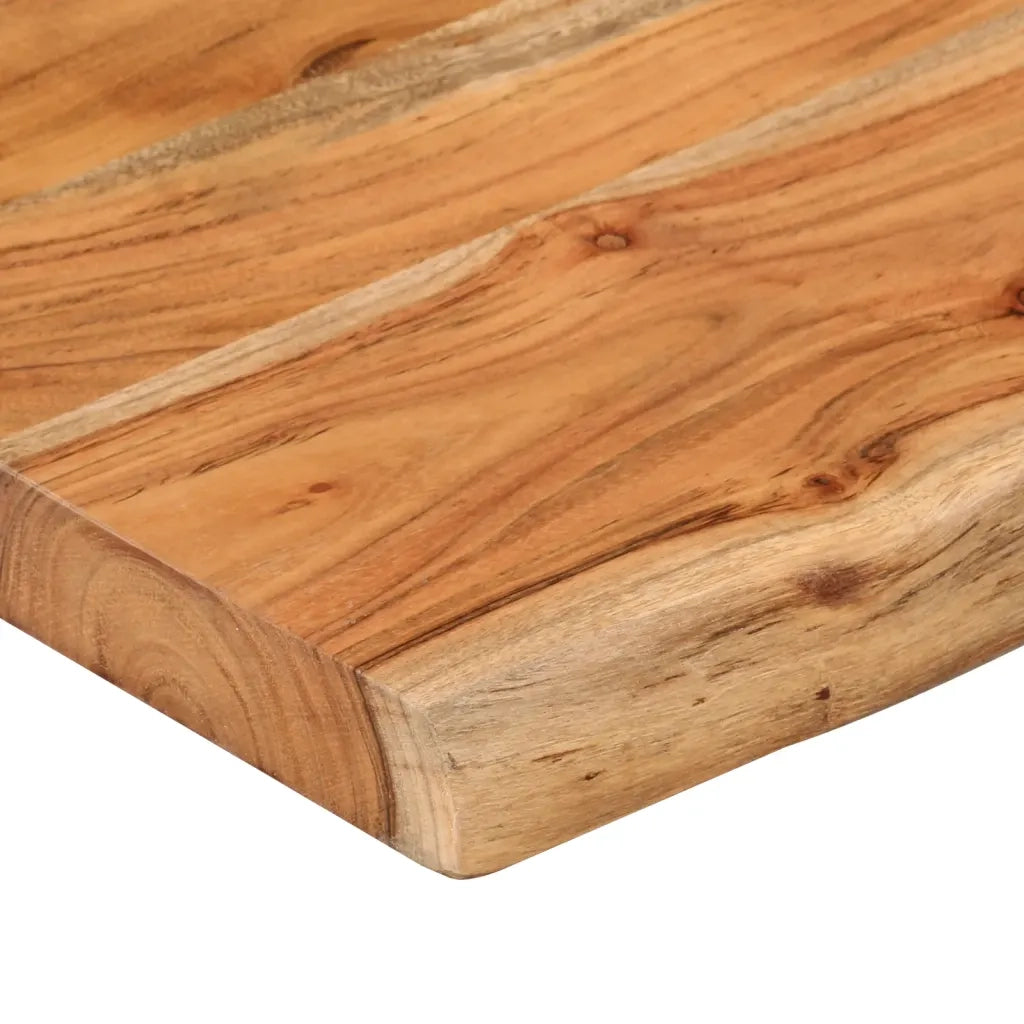 Piano Tavolo 180x40x3,8 cm Rettangolare Legno Acacia Bordi Vivi 370305