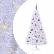 Albero di Natale | Decorazioni natalizie artificiale Bianco 150 cm PVC e Acciaio