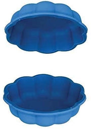 sabbiera per bambini con coperchio grande gatto plastica bambini con coperchio azzurro misure 76 cm di diametro 21 cm al