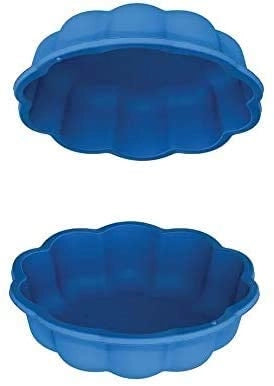 sabbiera per bambini con coperchio grande gatto plastica bambini con coperchio azzurro misure 76 cm di diametro 21 cm al