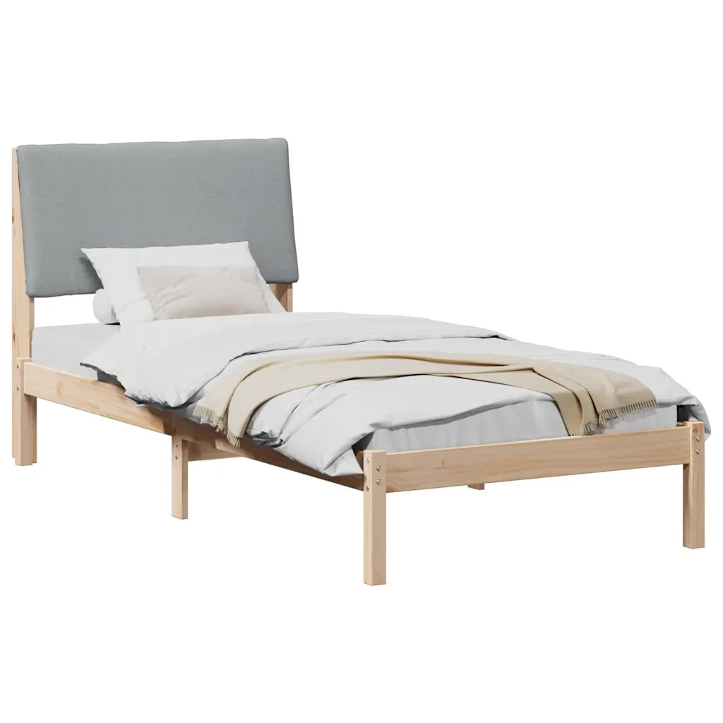 Letto singolo | Letto per adulti | Struttura del Letto Marrone e grigio chiaro 100 x 200 cm