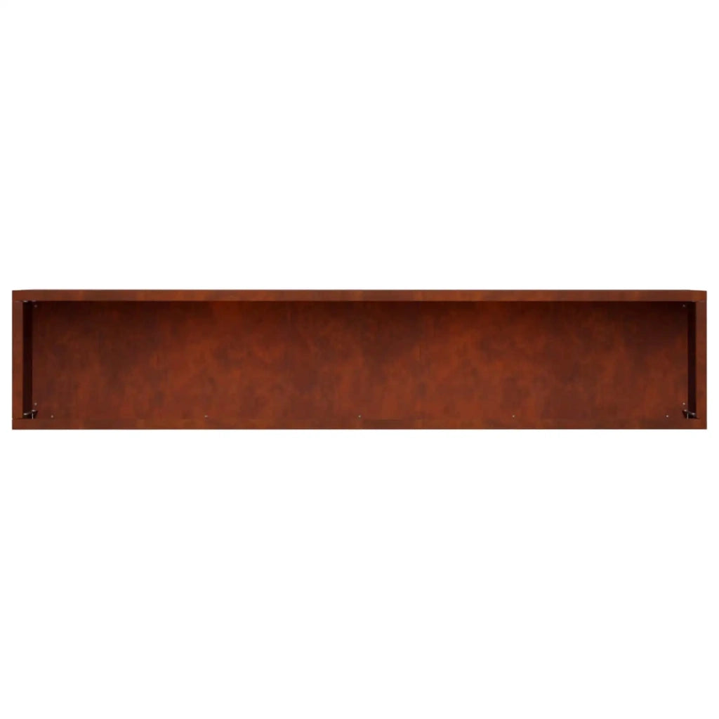 Vaso da giardino 2 pz Ruggine 80 x 20 x 20 cm Acciaio Corten 8005175