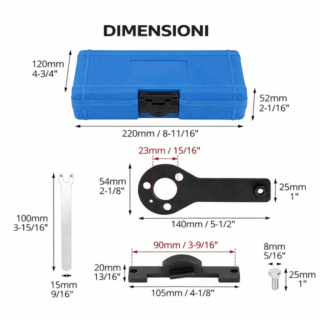 Kit Messa in Fase Motore Fiat Chrysler 1.1 1.2 1.4 8V Punto Evo Panda GS-3395A