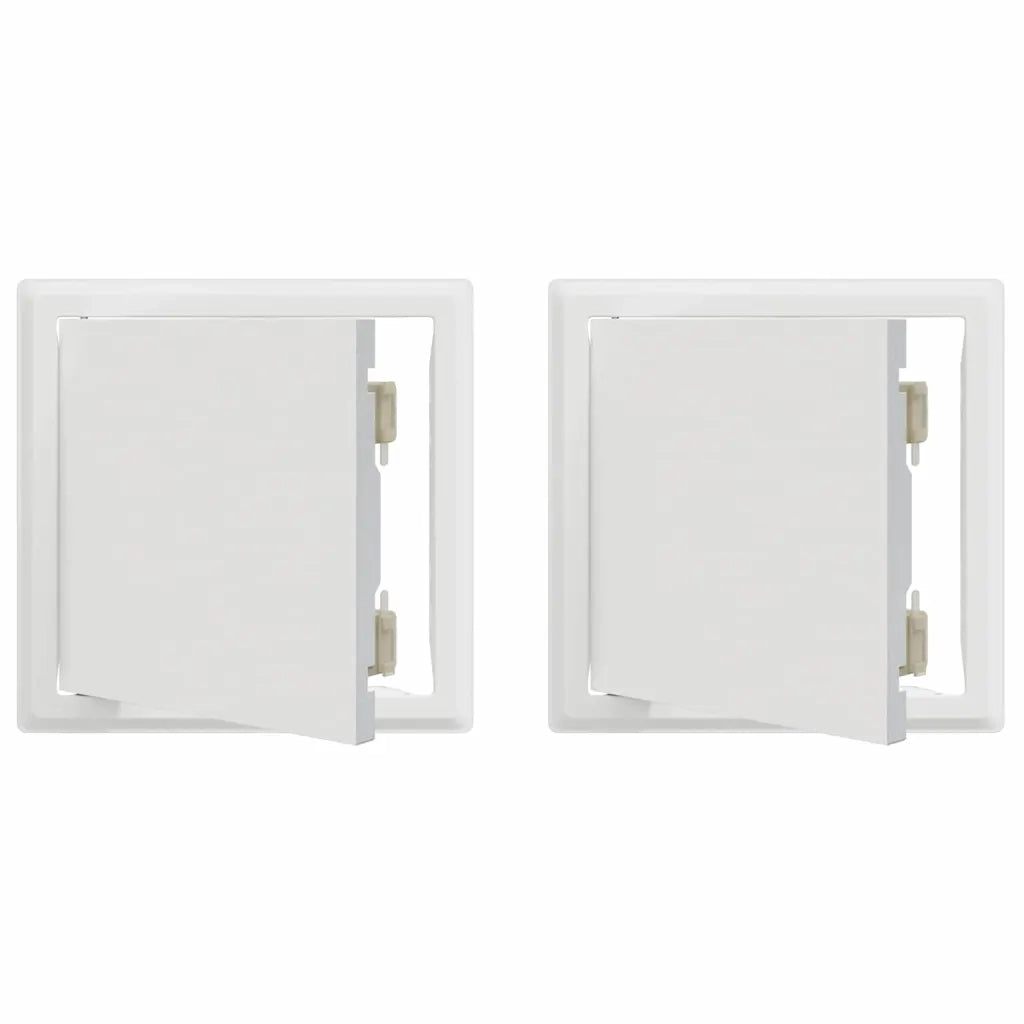 Pannello di Accesso 2 pcs Bianco 23 x 23 x 3 cm Acciaio 42010264