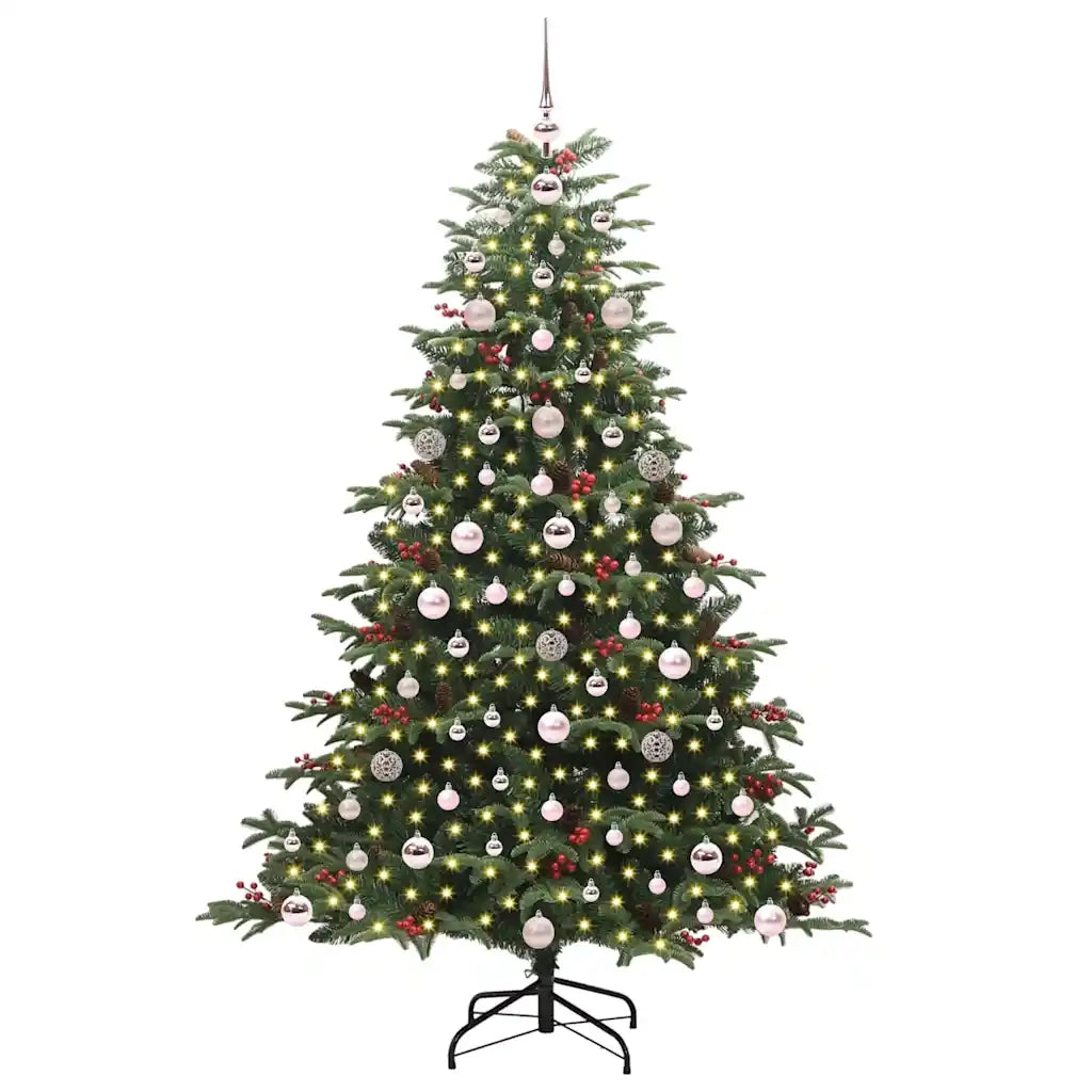 Albero di Natale artificiale con 300 LED Verde 180 cm 3395552