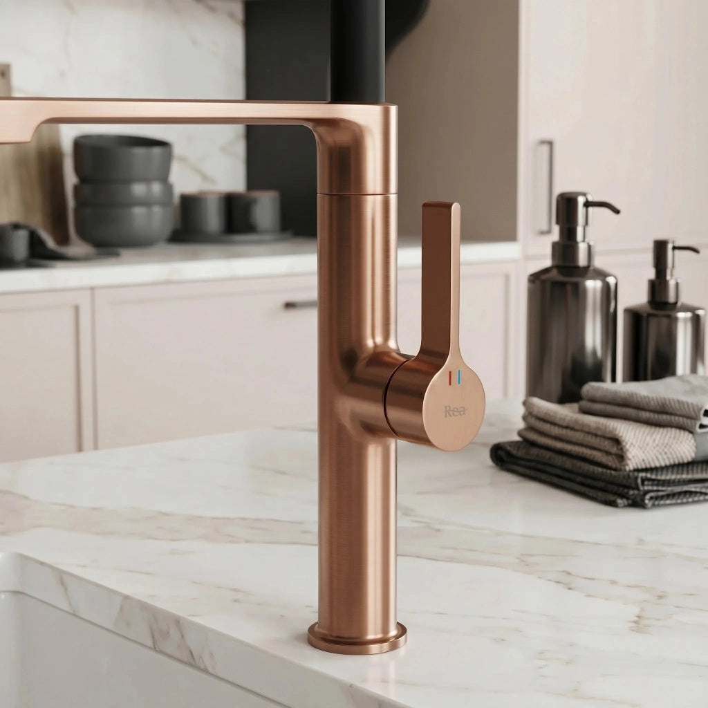 Rubinetto Da Cucina Rea Lago Brush Copper