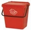 Secchio Differenziata Spazzatura Da 35 Litri Rosso - Art Plast
