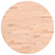 Piano per Tavolo | Superficie Tavolo | Piano Scrivania ?50x4 cm Rotondo in Legno Massello di Faggio