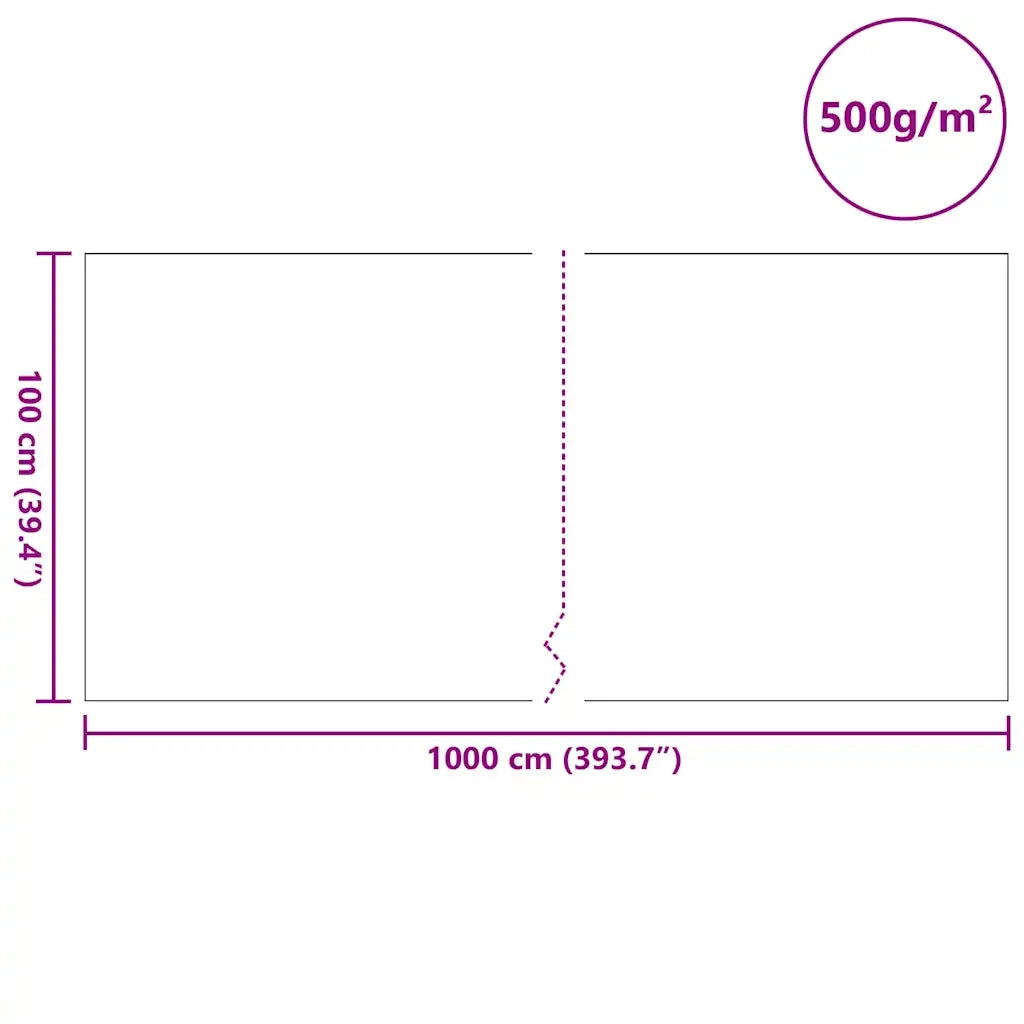 Tessuto per Laghetti Grigio 1 x 10 m Poliestere e Cotone 4013442