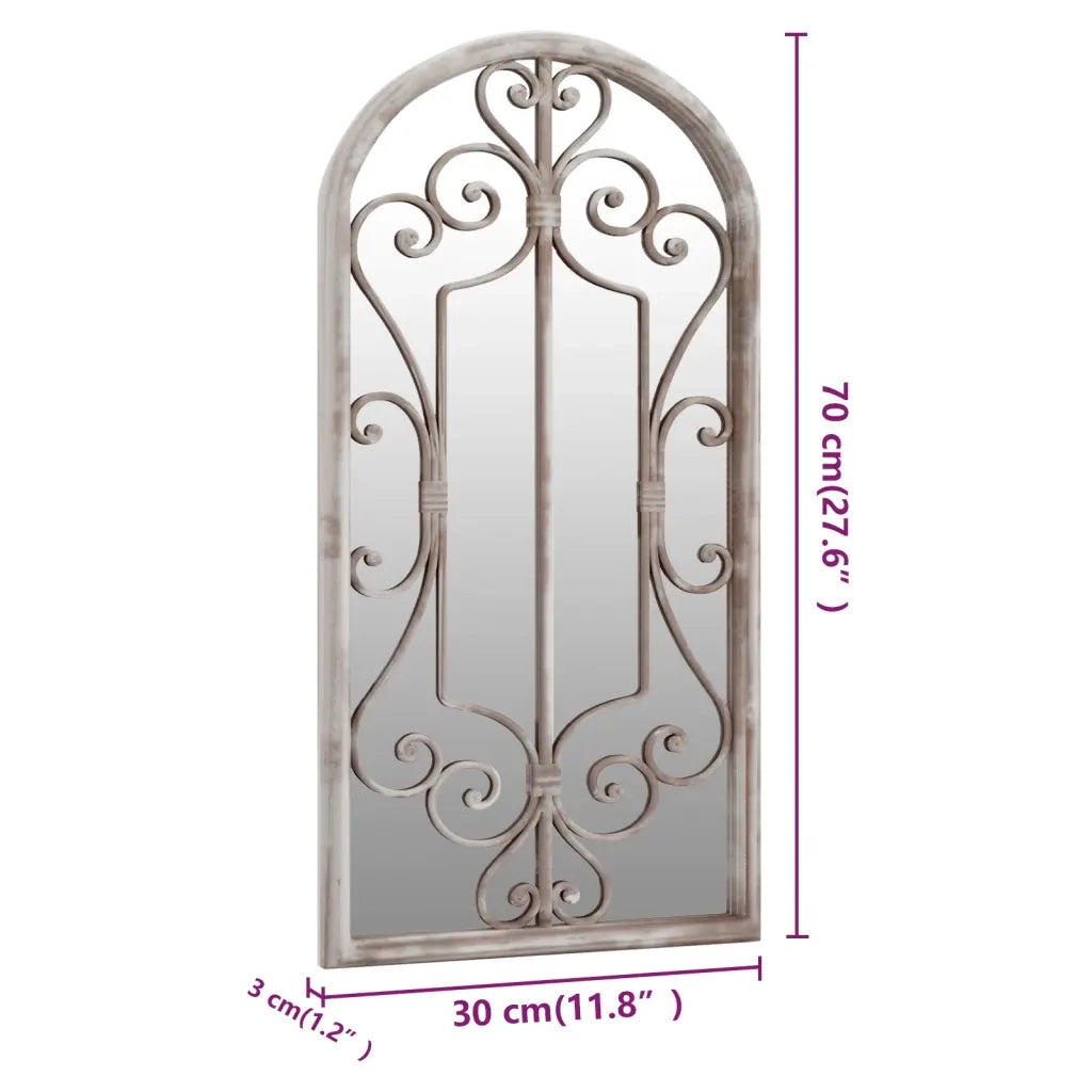 Specchio Sabbia 70x30 cm Ferro per Uso Interno