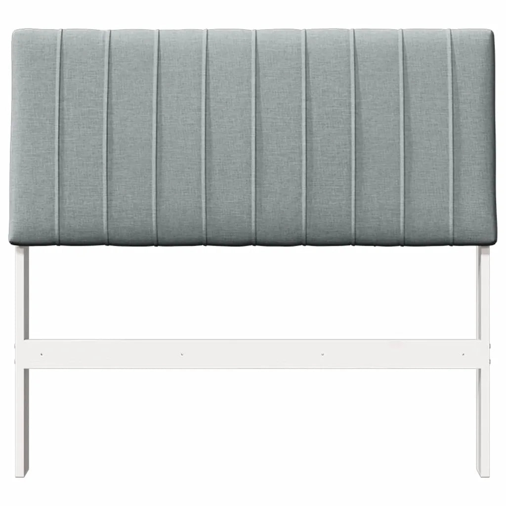Testiera | Testata imbottita Grigio chiaro 100 cm Pino massello