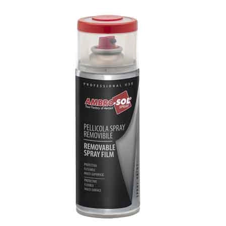 PELLICOLA SPRAY REMOVIBILE AMBROSOL 400 ml Bianco - 6 pezzi- AMBROSOL