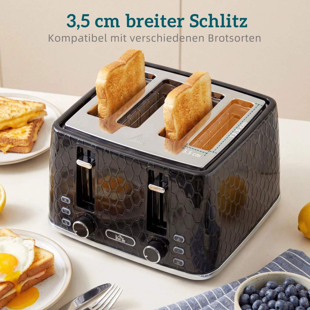 Bollitore e Tostapane Set ¨C Minimal ¨C Nero 1.7L 2200W