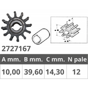 GIRANTE POMPE VOLVO 3555413-8 IMPELLER VOLVO PUMP 3555413-8