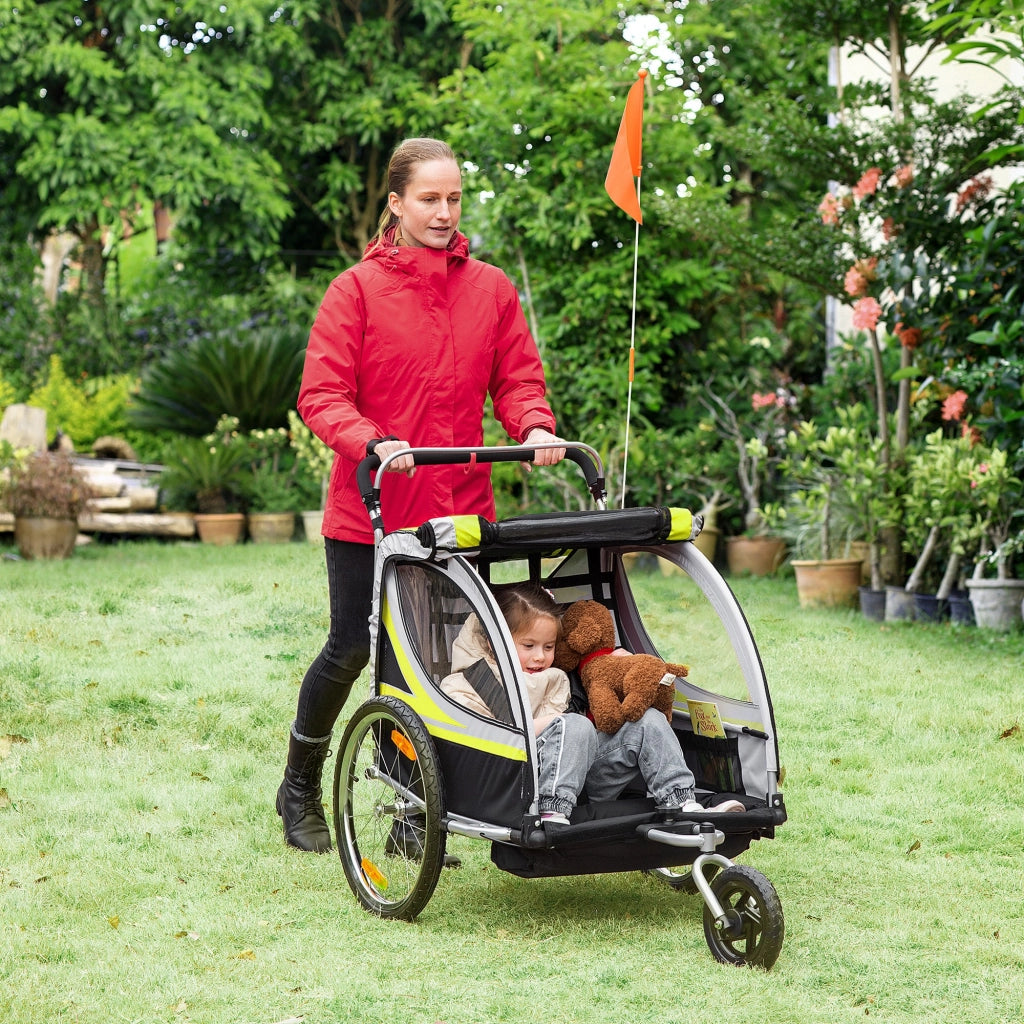 Carrello Bicicletta per 2 Bambini ¨C Minimal ¨C Giallo