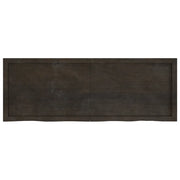Ripiano Marrone Scuro 140x50x(2-4) cm Massello Rovere Trattato 363824