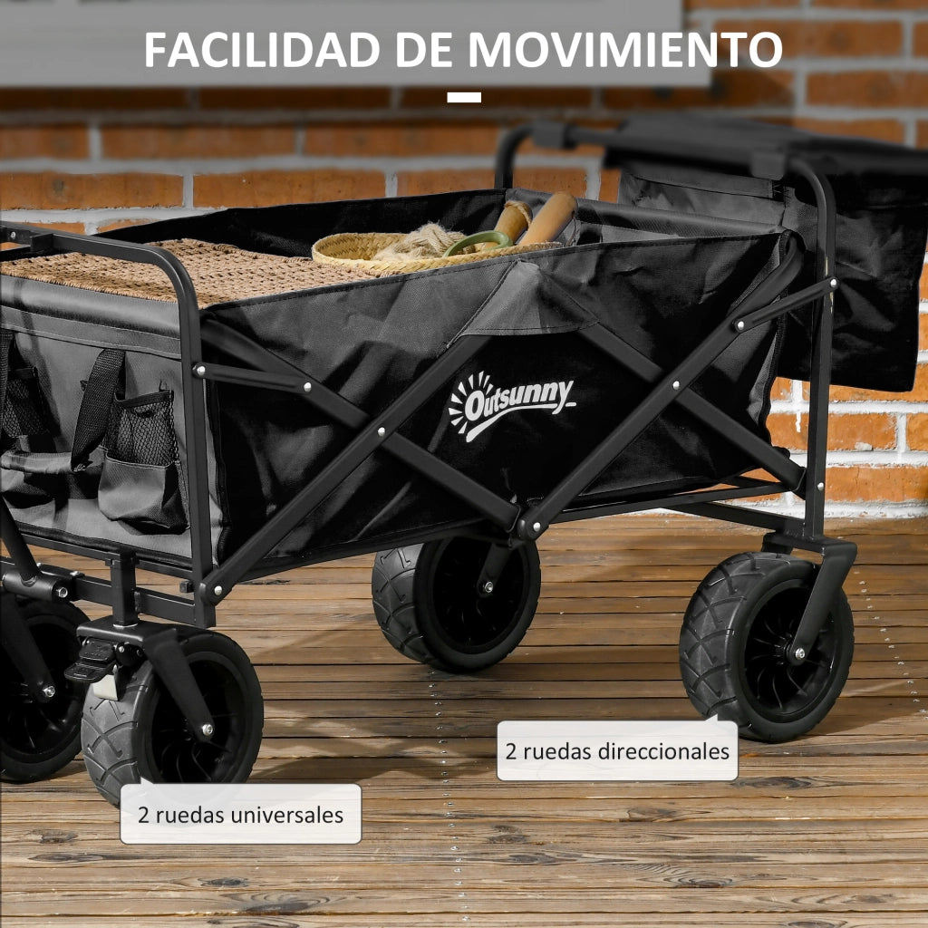 Carro Pieghevole per Bambini ¨C zephmum ¨C Nero