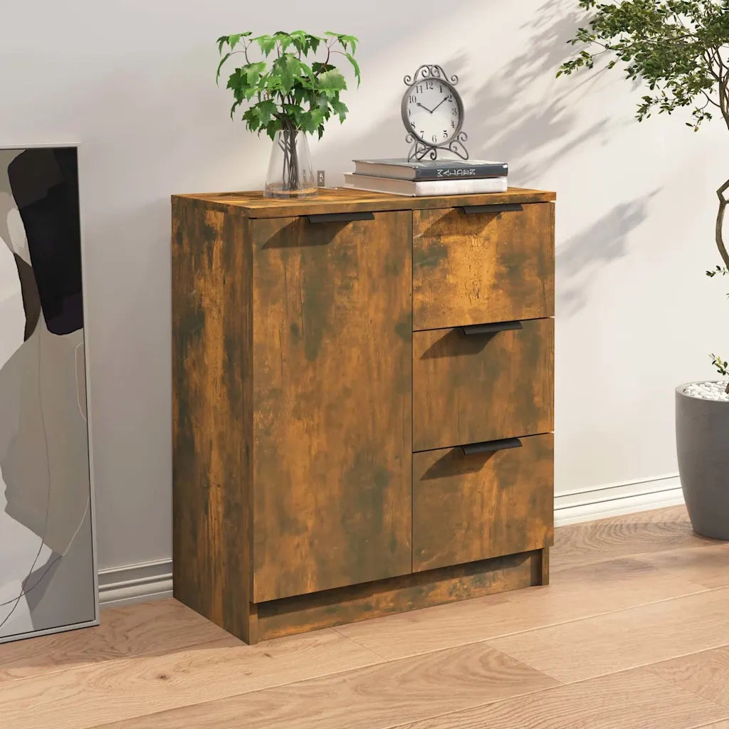 Credenza Rovere Fumo 60x30x70 cm in Legno tecnico 816988