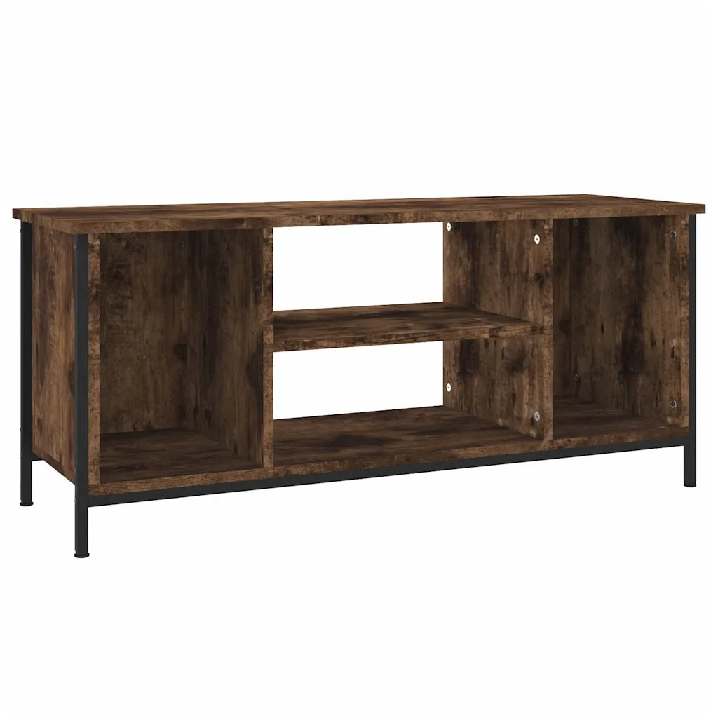 Mobile TV Rovere Fumo 102x35x45 cm in Legno Multistrato 826287