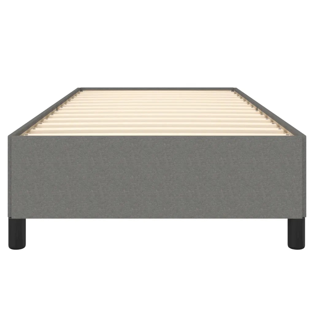 Letto singolo | Letto per adulti | Giroletto senza Materasso Grigio Scuro 80x200 cm Tessuto
