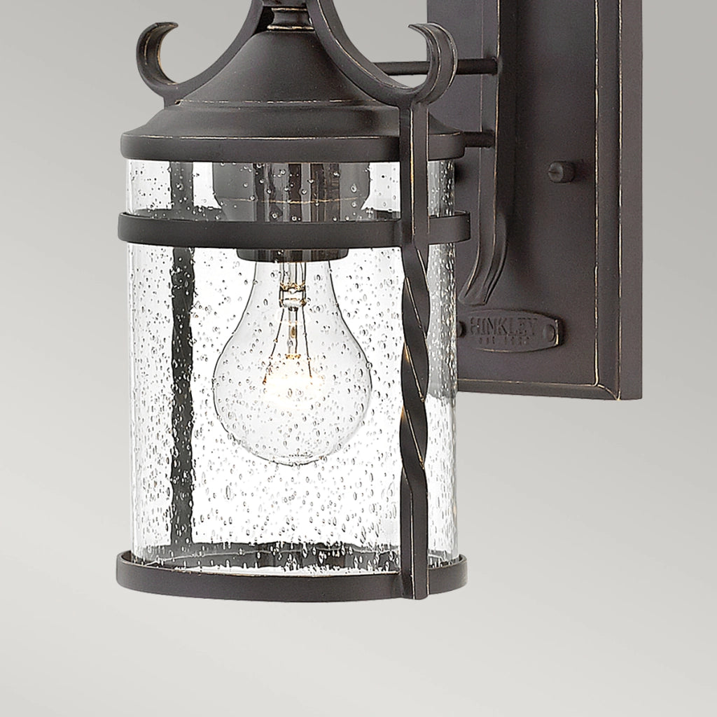 Applique esterna Casa retro nero E27 60W IP44 Hinkley