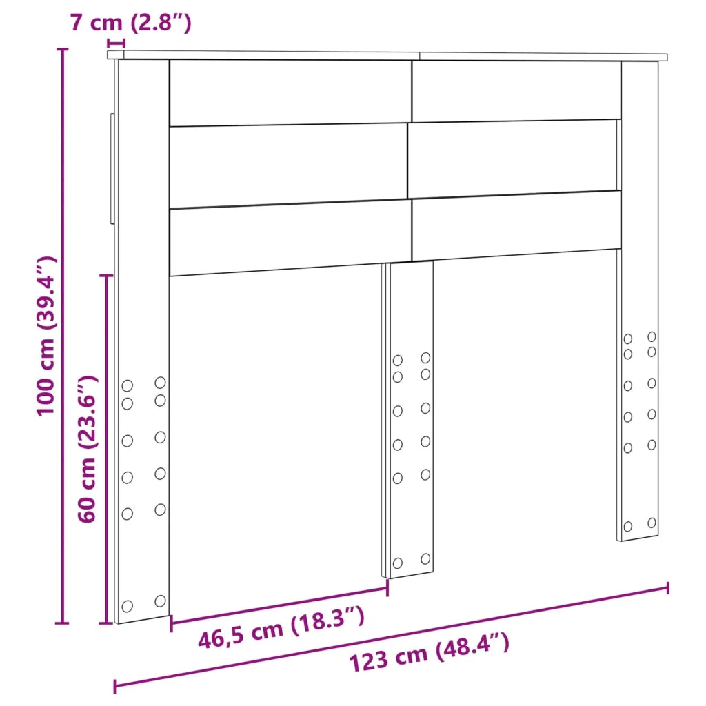 Testiera | Testata Bianco Legno multistrato