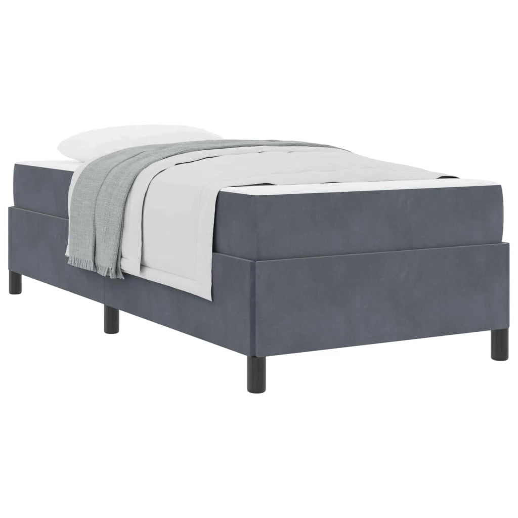 Struttura del letto Grigio scuro 80 x 200 cm Tessuto 3399025