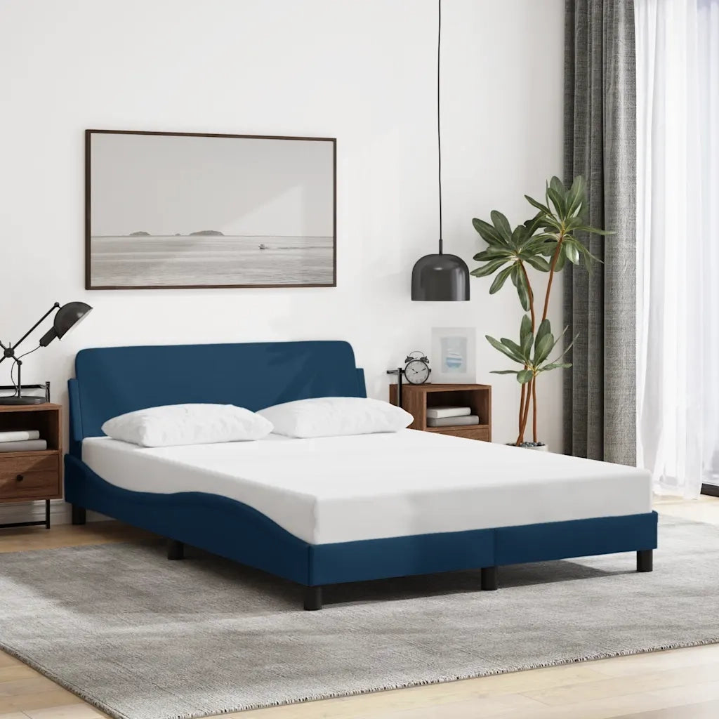 Giroletto con Testiera Dover Blu 120x200 cm Tessuto 373151
