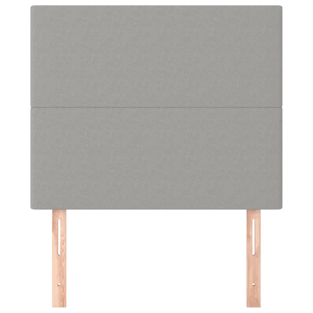 Testiera | Testata Grigio Chiaro 80x5x118/128 cm Tessuto