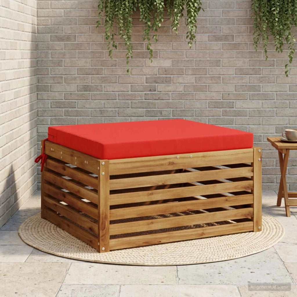 Cuscino per Sedia in Unico Pezzo SOEST 100% Poliestere Rosso 944751
