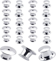Pinsluitingen in metallo 20 pezzi - Chiusura a vite rottura - Resistenti all'usura - Per accessori personalizzati - 1 cm di diametro - Badgehouder